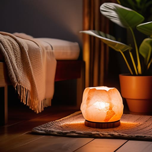 Warm amber lights in The Soft Glow Sanctuary.