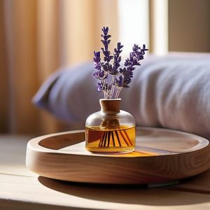 Aromatherapy for relaxation in a home setting.