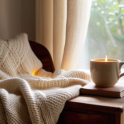 Cozy hygge home decor for comfort.