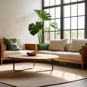 Home interior with natural light optimization.